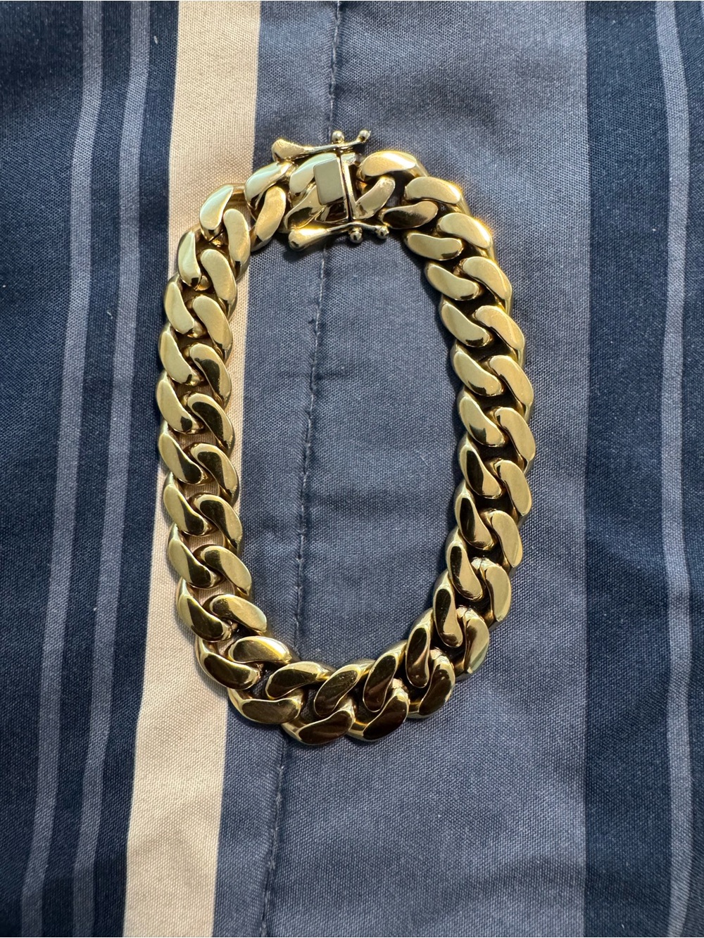 Chunky Gold Cuban Link 10mm Bracelet